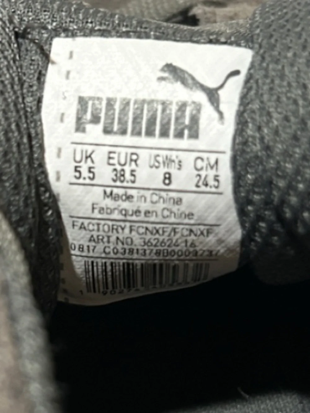 Puma Women's Size 8 Gray Suede Low-Top Sneakers
